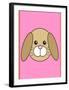 Rabbit - Animaru Cartoon Animal Print-Animaru-Framed Giclee Print