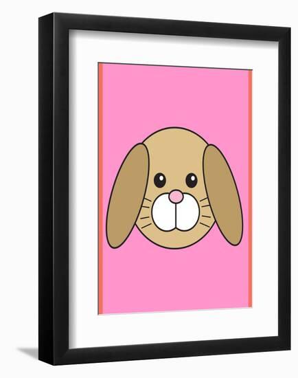 Rabbit - Animaru Cartoon Animal Print-Animaru-Framed Giclee Print