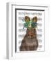 Rabbit Bohemian Book Print-Fab Funky-Framed Art Print