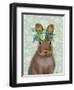 Rabbit Bohemian-Fab Funky-Framed Art Print