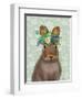 Rabbit Bohemian-Fab Funky-Framed Art Print