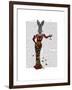 Rabbit Butterfly Dress-Fab Funky-Framed Art Print