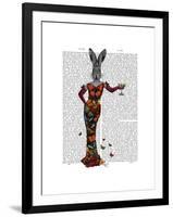 Rabbit Butterfly Dress-Fab Funky-Framed Art Print