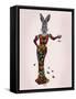 Rabbit Butterfly Dress-Fab Funky-Framed Stretched Canvas