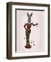 Rabbit Butterfly Dress-Fab Funky-Framed Art Print