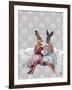 Rabbit Chat-Fab Funky-Framed Art Print