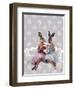 Rabbit Chat-Fab Funky-Framed Art Print