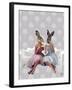 Rabbit Chat-Fab Funky-Framed Art Print