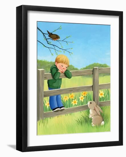 Rabbit Ears - Humpty Dumpty-Kathryn Mitter-Framed Giclee Print