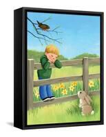 Rabbit Ears - Humpty Dumpty-Kathryn Mitter-Framed Stretched Canvas