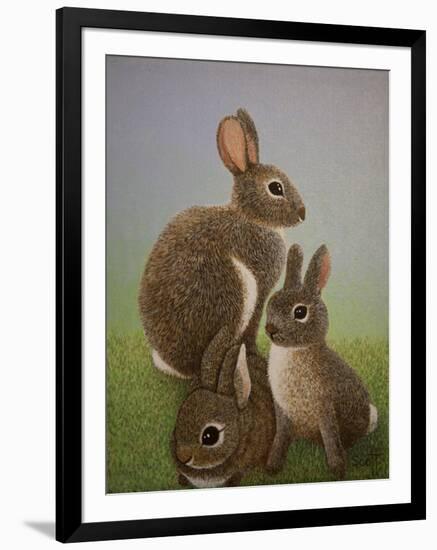 Rabbit Family, 2016-Pat Scott-Framed Giclee Print