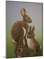Rabbit Family, 2016-Pat Scott-Mounted Giclee Print