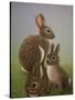 Rabbit Family, 2016-Pat Scott-Stretched Canvas