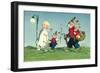 Rabbit Family with Child-null-Framed Art Print