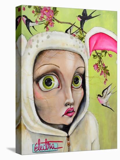 Rabbit Girl-Coco Electra-Stretched Canvas