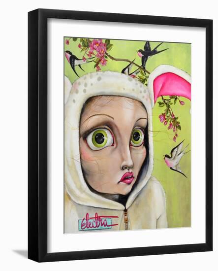 Rabbit Girl-Coco Electra-Framed Art Print