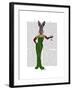 Rabbit Green Dress-Fab Funky-Framed Art Print