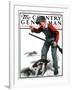"Rabbit Hunting," Country Gentleman Cover, February 2, 1924-J.F. Kernan-Framed Giclee Print