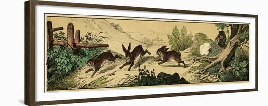 Rabbit Hunting-null-Framed Premium Giclee Print