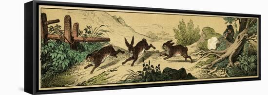Rabbit Hunting-null-Framed Stretched Canvas