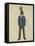 Rabbit in Blue Waistcoat-Fab Funky-Framed Stretched Canvas