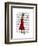 Rabbit in Red Dress-Fab Funky-Framed Art Print