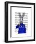 Rabbit in Sweater-Fab Funky-Framed Art Print