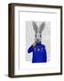 Rabbit in Sweater-Fab Funky-Framed Art Print