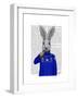 Rabbit in Sweater-Fab Funky-Framed Art Print