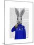 Rabbit in Sweater-Fab Funky-Mounted Art Print