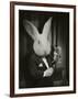 Rabbit Magician BW-J Hovenstine Studios-Framed Giclee Print