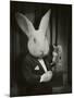 Rabbit Magician BW-J Hovenstine Studios-Mounted Giclee Print