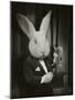 Rabbit Magician BW-J Hovenstine Studios-Mounted Giclee Print