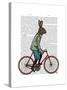Rabbit on Bike-Fab Funky-Stretched Canvas