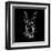 Rabbit on Black-Lisa Kroll-Framed Art Print