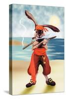 Rabbit Pirate-null-Stretched Canvas