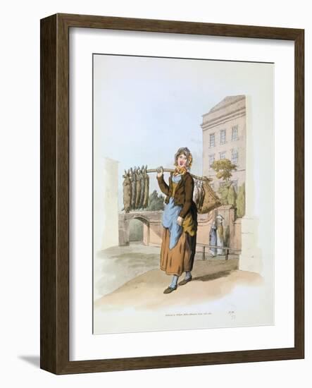 Rabbit Seller, 1808-William Henry Pyne-Framed Giclee Print