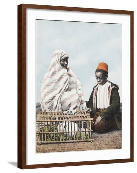 Rabbit Seller - Constantinople--Framed Photographic Print