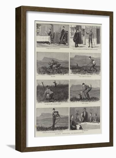 Rabbit Shooting Extraordinary-null-Framed Giclee Print