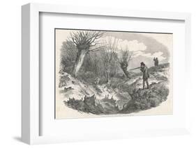 Rabbit Shooting Near Tunbridge Kent-Duncan-Framed Photographic Print