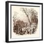 Rabbit Shooting, Rabbits-null-Framed Giclee Print