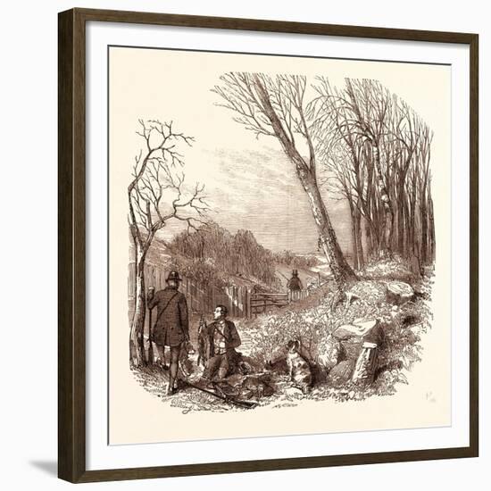 Rabbit Shooting, Rabbits-null-Framed Giclee Print