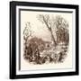 Rabbit Shooting, Rabbits-null-Framed Giclee Print