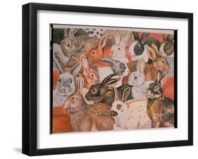 Rabbit-Spread-Ditz-Framed Giclee Print