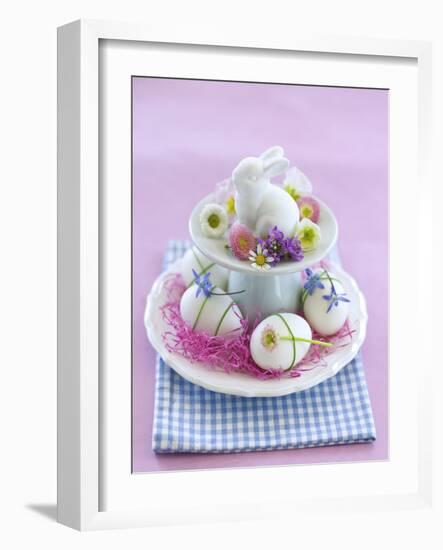 Rabbit ƒtagre, Blossoms, Easter Eggs-C. Nidhoff-Lang-Framed Photographic Print