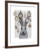 Rabbit Time-Fab Funky-Framed Art Print