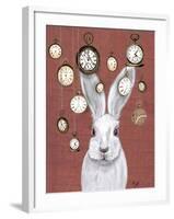 Rabbit Time-Fab Funky-Framed Art Print