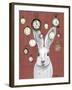 Rabbit Time-Fab Funky-Framed Art Print