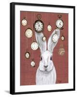 Rabbit Time-Fab Funky-Framed Art Print