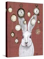 Rabbit Time-Fab Funky-Stretched Canvas